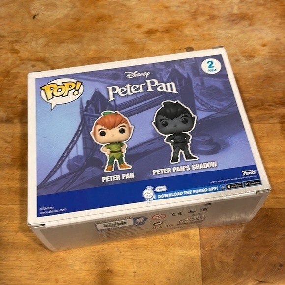 Funko Pop! Peter Pan & Peter Pan’s Shadow 2 Pack Vinyl Figures Disney Classics - Picture 6 of 7